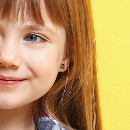 Classic Lady Bug Stud Earrings