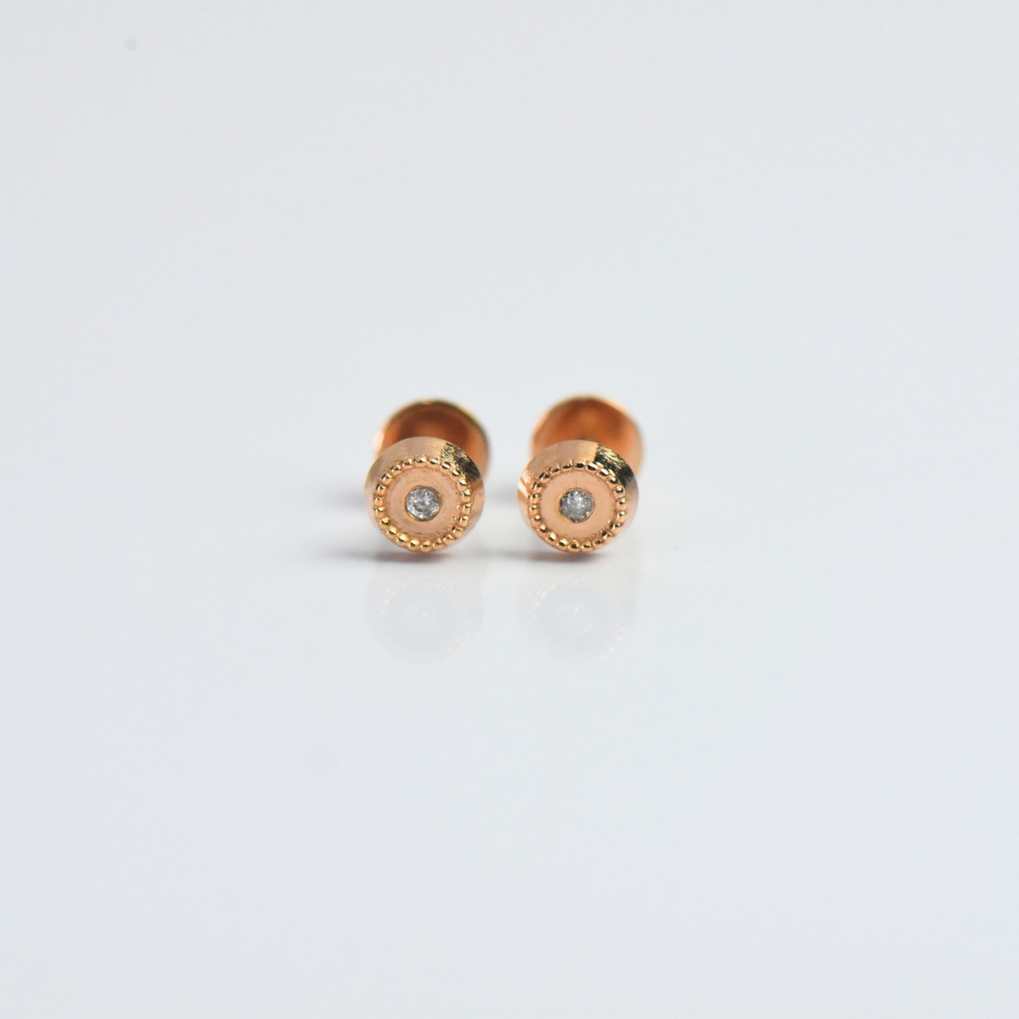 Classic Round Stud Earrings