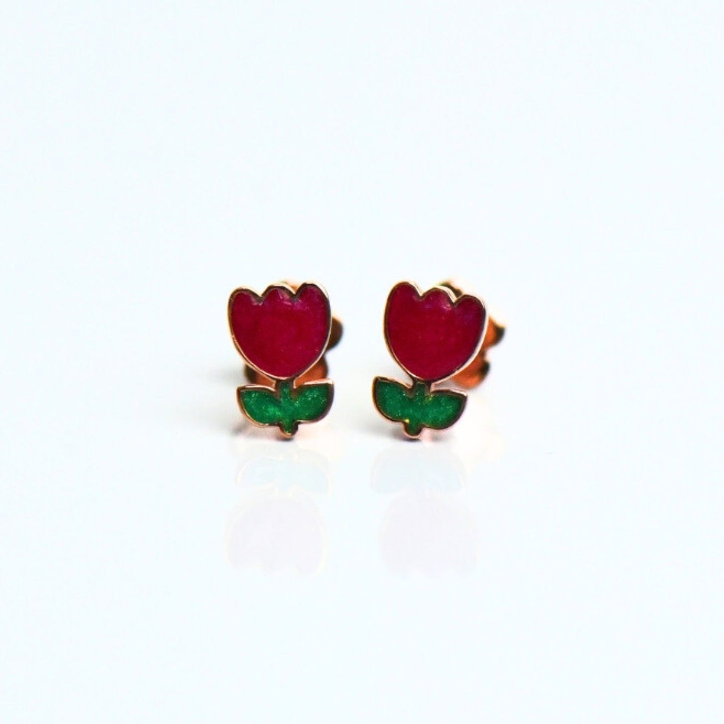 Classic Tulip Stud Earrings