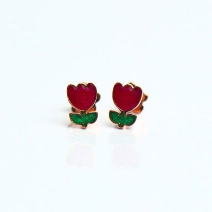 Classic Tulip Stud Earrings