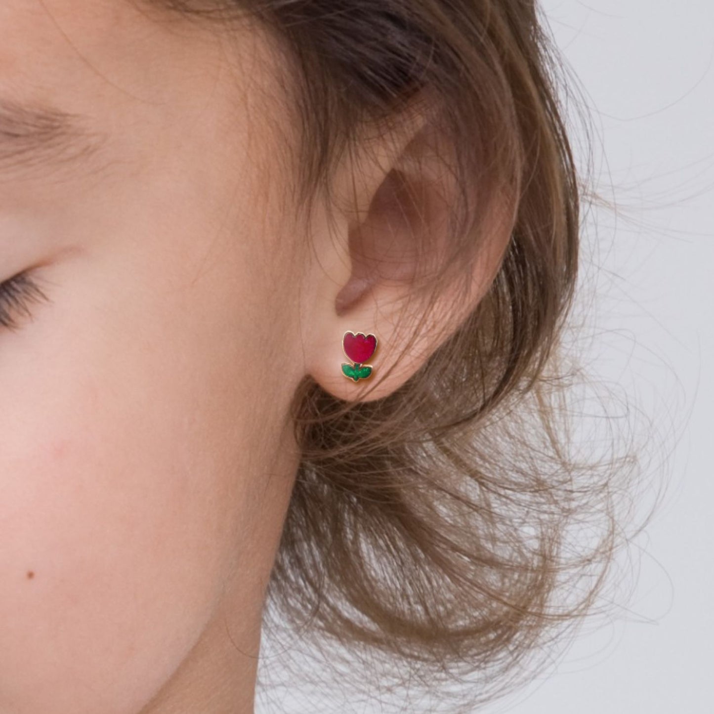 Classic Tulip Stud Earrings