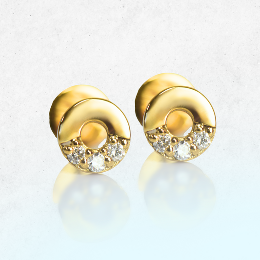 Classic Round Stud Earrings
