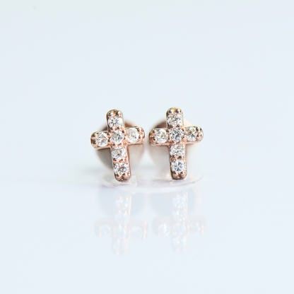 Classic Cross Stud Earrings