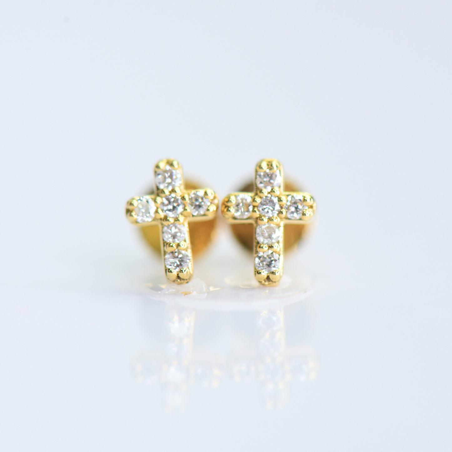 Classic Cross Stud Earrings