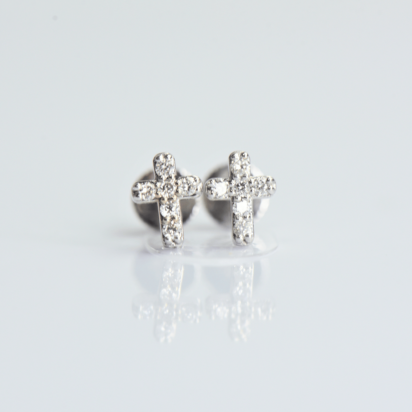 Classic Cross Stud Earrings